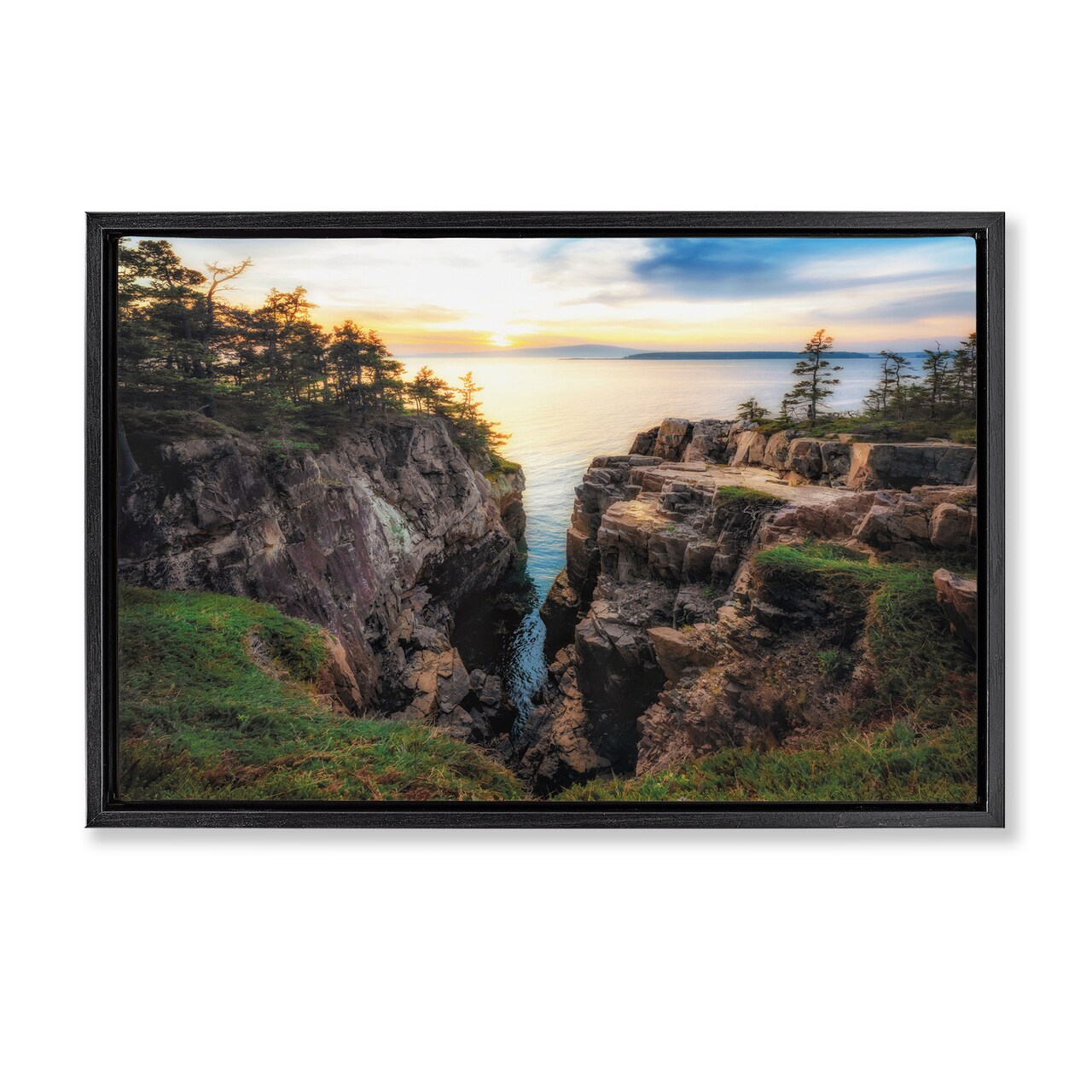 Stupell Industries Raven's Nest Cliff Landscape Floating Frame, design by D. Burt